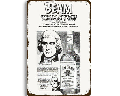 Metalen wandbord | Jim Beam |