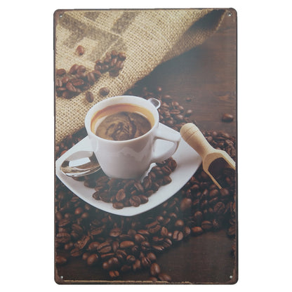 Metalen wandbord | Coffee |