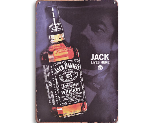 Metalen wandbord | Jack lives here |