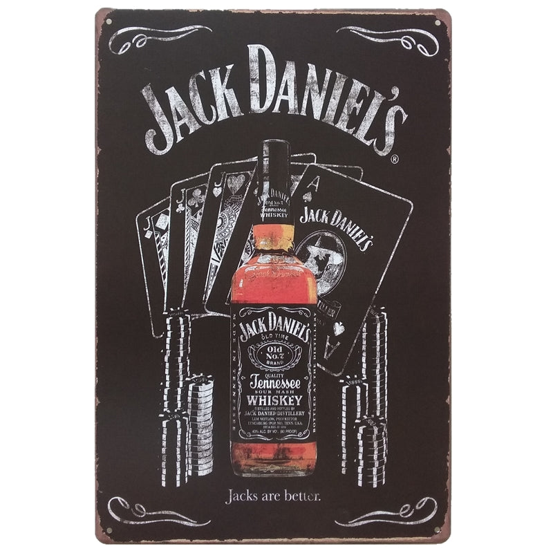 Metalen wandbord | Jack Daniels | Jacks are better |