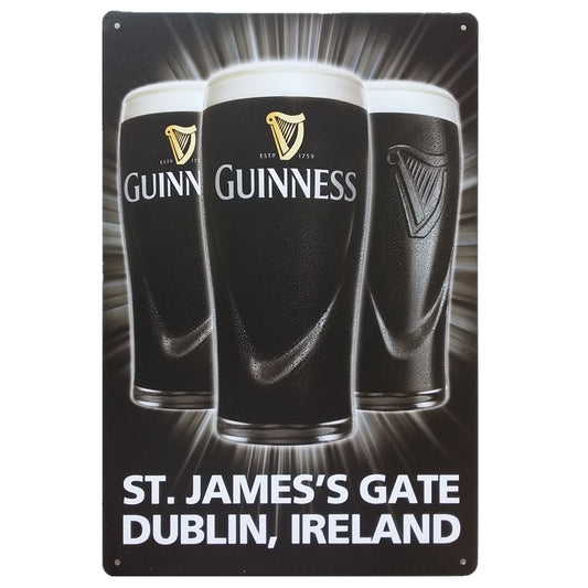 Metalen wandbord | Guinness | St. James's Gate Dublin, Ireland |