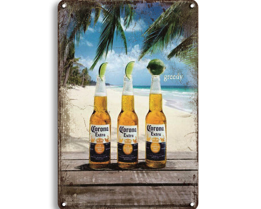 Metalen wandbord | Corona Extra La Cerveza Mas Fina |