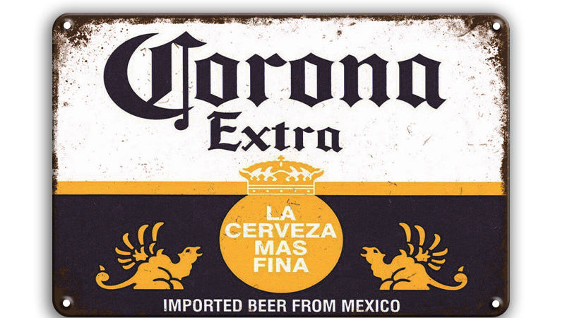 Metalen wandbord | Corona Extra La Cerveza Mas Fina |