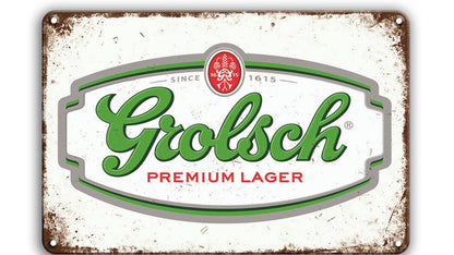 Metalen wandbord | Grolsch Premium Lager |