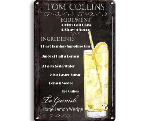 Metalen wandbord | Tom Collins |