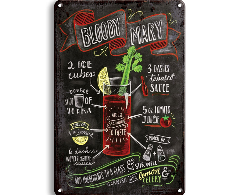 Metalen wandbord | Bloody Mary #2 |