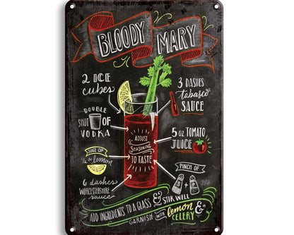 Metalen wandbord | Bloody Mary #2 |