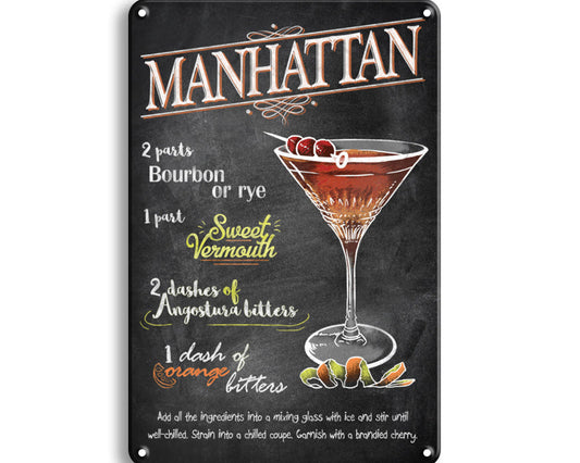 Metalen wandbord | Manhattan |