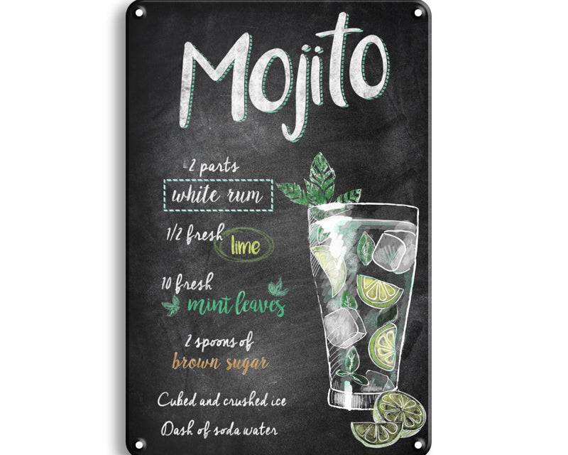 Metalen wandbord | Mojito |
