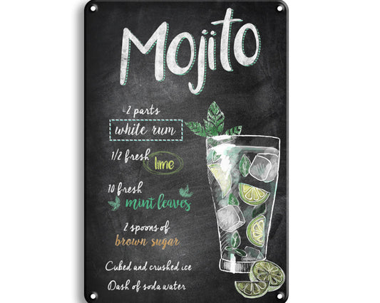 Metalen wandbord | Mojito |