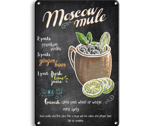 Metalen wandbord | Moscow Mule |