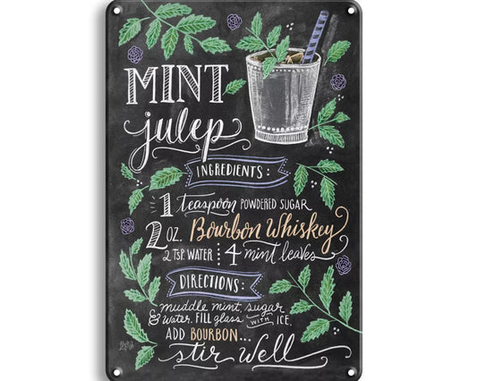 Metalen wandbord | Mint Julep |