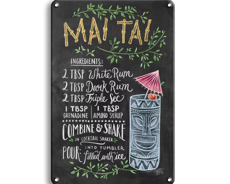 Metalen wandbord | Mai Tai |