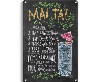 Metalen wandbord | Mai Tai |