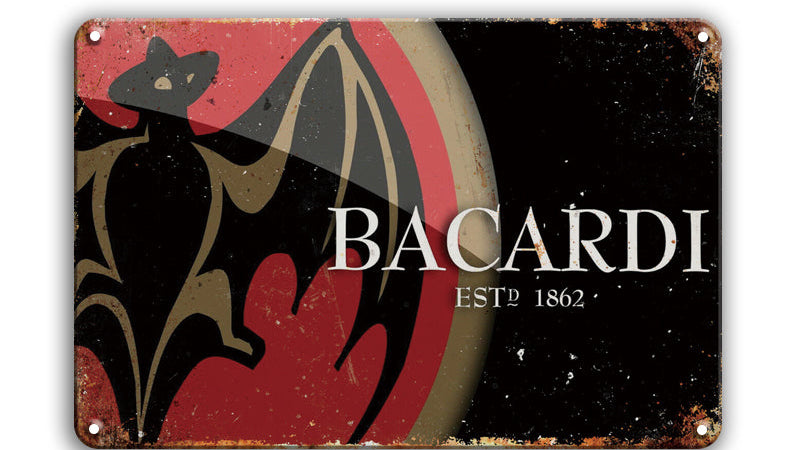 Metalen wandbord | Bacardi | Estd 1862 |