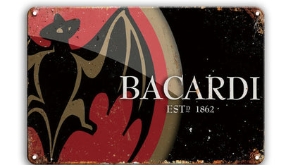 Metalen wandbord | Bacardi | Estd 1862 |