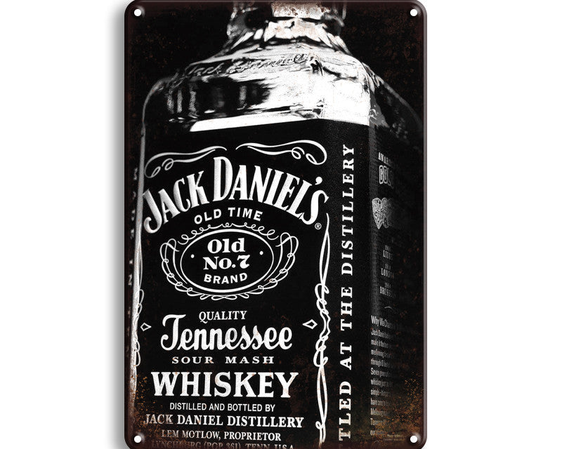 Metalen wandbord | Jack Daniels fles |