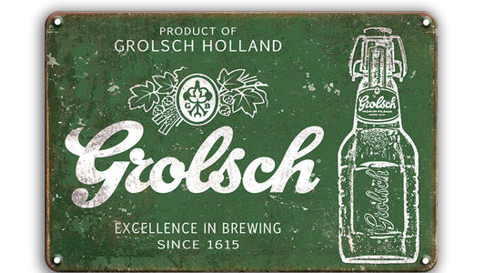 Metalen wandbord | Grolsch |