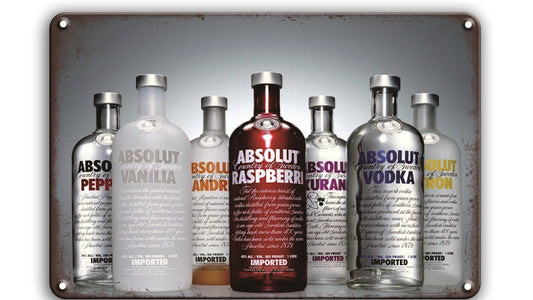 Metalen wandbord | Absolut Vodka |