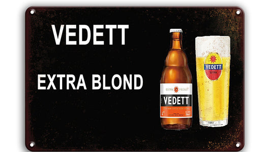 Metalen wandbord | Vedett | Extra blond |