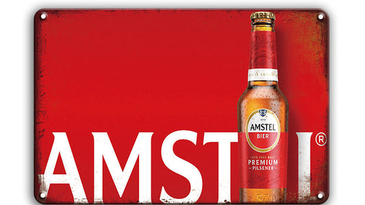 Metalen wandbord | Amstel bier |