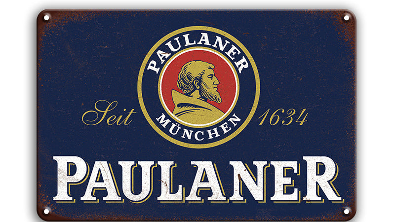 Metalen wandbord | Paulaner München | 1634 |