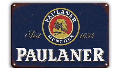 Metalen wandbord | Paulaner München | 1634 |