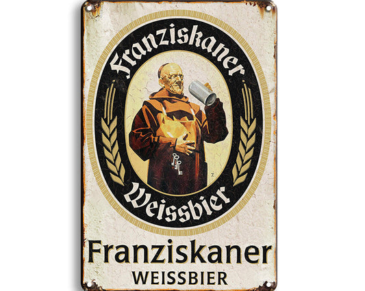 Metalen wandbord | Franziskaner Weissbier |