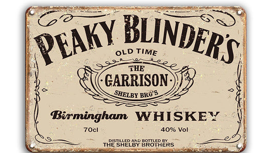 Metalen wandbord | Peaky Blinders | Birmingham Whiskey |