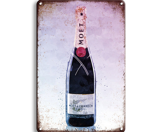 Metalen wandbord | Moët & Chandon Impérial | Champagne |