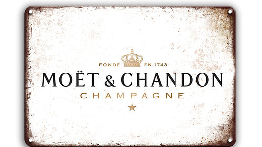 Metalen wandbord | Moet & Chandon | Champagne |
