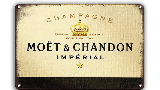 Metalen wandbord | Moët & Chandon Impérial | Champagne |