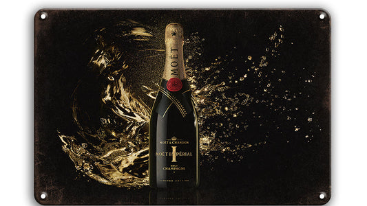 Metalen wandbord | Moët & Chandon Brut Impérial | Champagne |