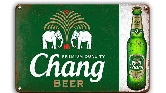 Metalen wandbord | Chang beer |