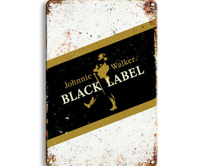 Metalen wandbord | Johnnie Walker | Black Label |