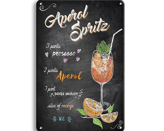 Metalen wandbord | Aperol Spritz #3 |