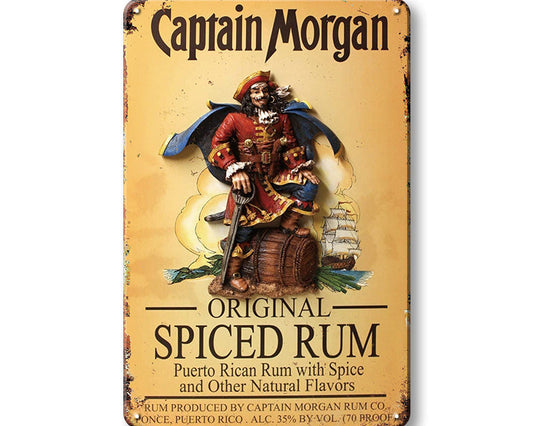 Metalen wandbord | Captain Morgan |