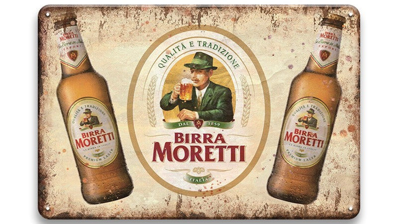 Metalen wandbord | Birra Moretti |