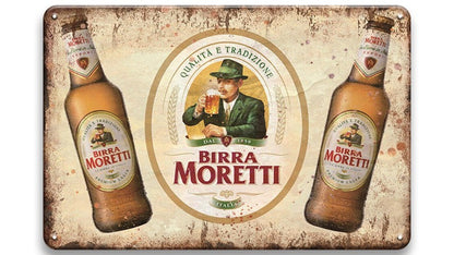 Metalen wandbord | Birra Moretti |