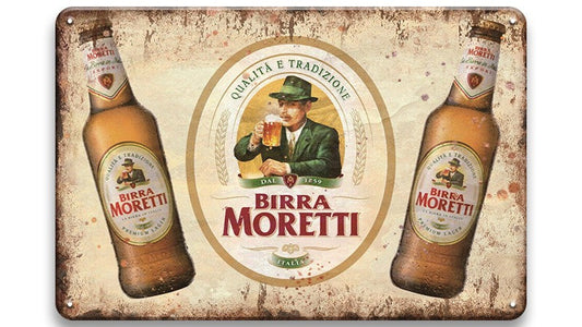 Metalen wandbord | Birra Moretti |