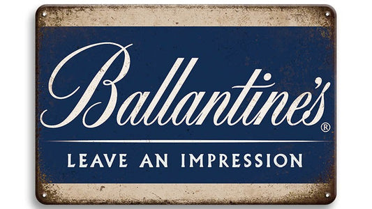 Metalen wandbord | Ballantine's | Leave an impression |