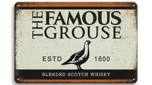 Metalen wandbord | The Famous Grouse | ESTD 1800 |