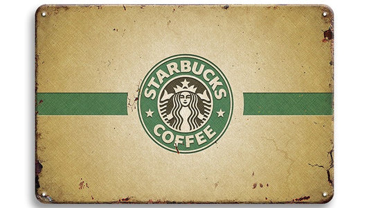 Metalen wandbord | Starbucks | Coffee |