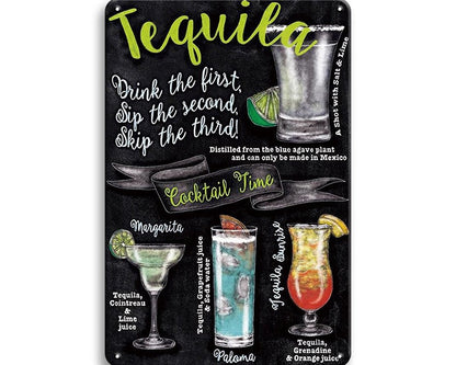 Metalen wandbord | Tequila |