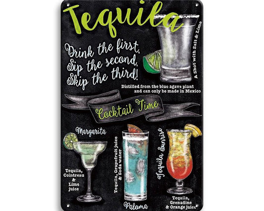 Metalen wandbord | Tequila |