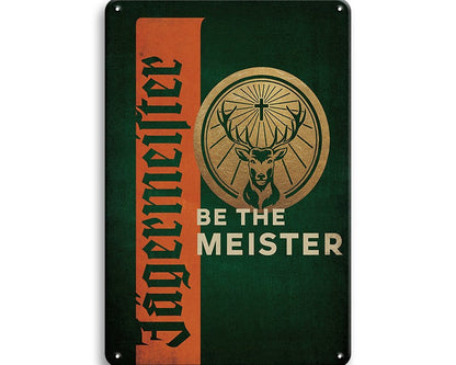 Metalen wandbord | Jägermeister | Be the meister |