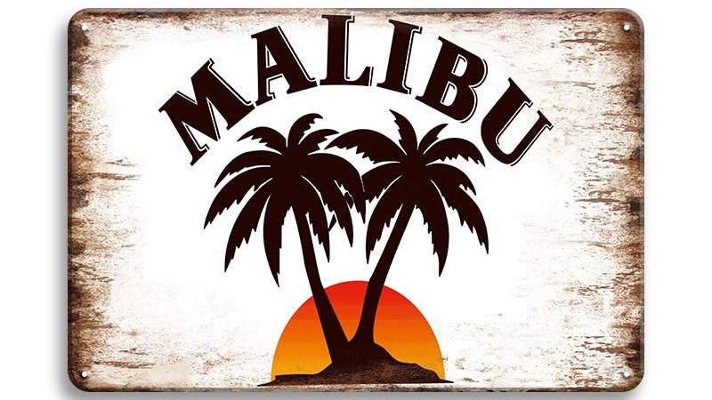 Metalen wandbord | Malibu |