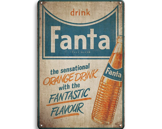 Metalen wandbord | Fanta drink |