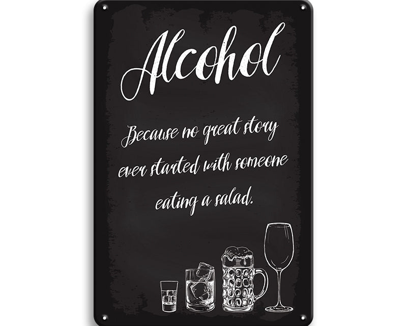 Metalen wandbord | Alcohol #3 |