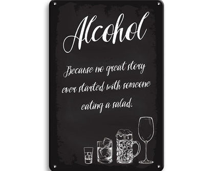 Metalen wandbord | Alcohol #3 |